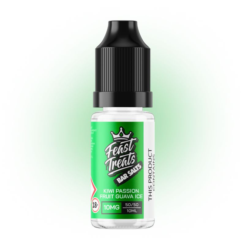 Kiwi Passion Fruit Guava Ice Feast Treats Bar Salts 10ml Nic Salt E-Liquid