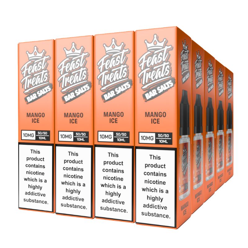 Mango Ice Feast Treats Nic Salts – 20 Pack (20 x 10ml) Bulk Vape Juice