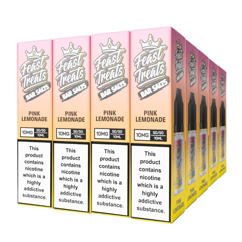 Pink Lemonade Feast Treats Nic Salts – 20 Pack (20 x 10ml) Bulk Vape Juice