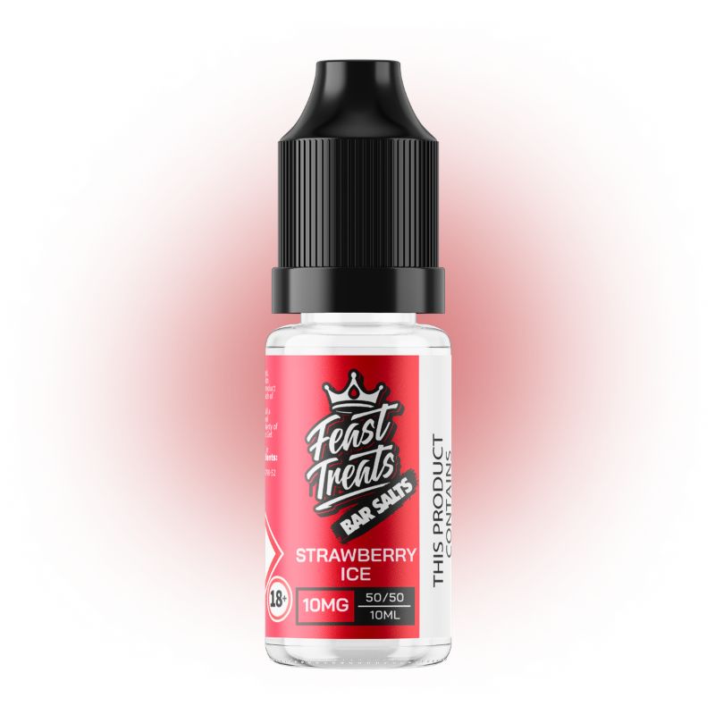Strawberry Ice Feast Treats Bar Salts 10ml Nic Salt E-Liquid