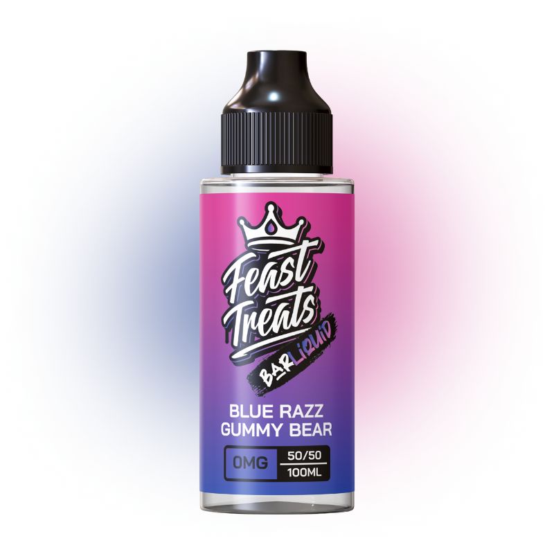 Blue Razz Gummy Bear by Feast Treats - 100ml Bar E-Liquid
