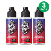 Blueberry Pomegranate by Feast Treats 3 Pack - 100ml Shortfill E-Liquid