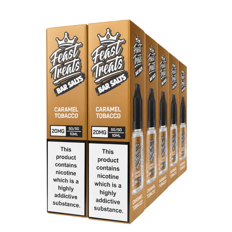 Caramel Tobacco Feast Treats Nic Salts – 10 x 10ml Pack