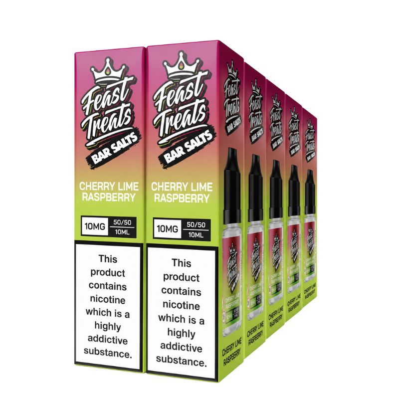 Cherry Lime Raspberry Feast Treats Nic Salts – 10 x 10ml Pack