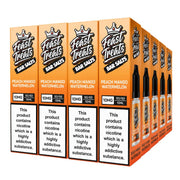 Peach Mango Watermelon Feast Treats Nic Salts – 20 Pack (20 x 10ml) Bulk Vape Juice