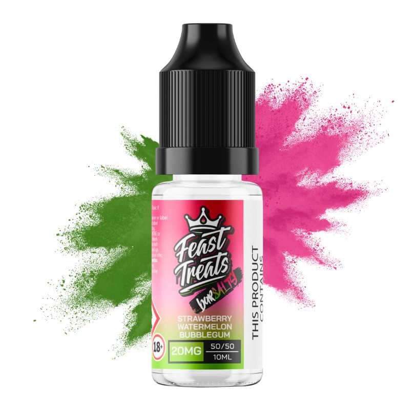 Strawberry Watermelon Bubblegum Feast Treats Bar Salts - 10ml Nic Salt E-Liquid