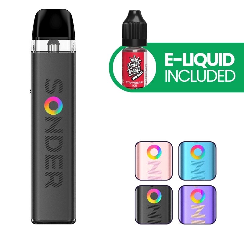 Geekvape Sonder Q2 Pod Kit with free e-liquid and colour options