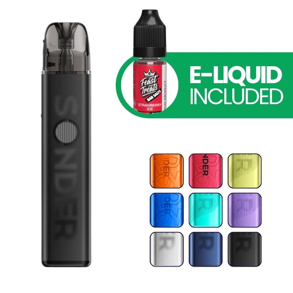 Geekvape Sonder Q3 Vape Kit e-liquid and colour options