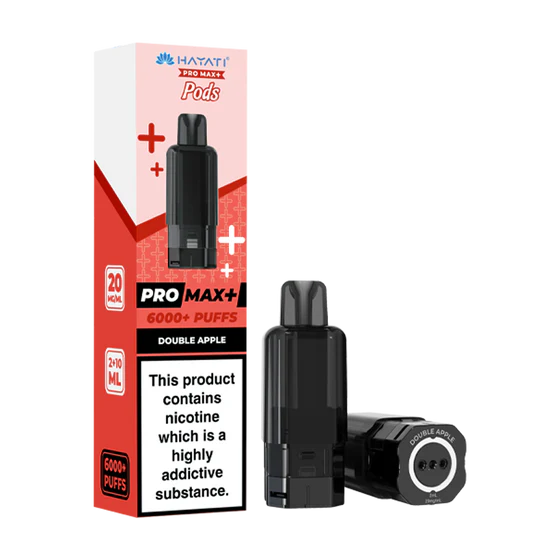 Double Max Plus Double Apple Hayati Pro Max Plus Refill Pack | 6000 Puffs – The E-Cig Store