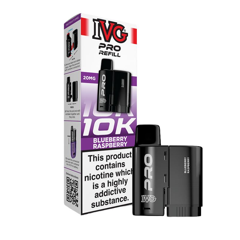Blueberry Raspberry IVG Pro 12 Refill Pack