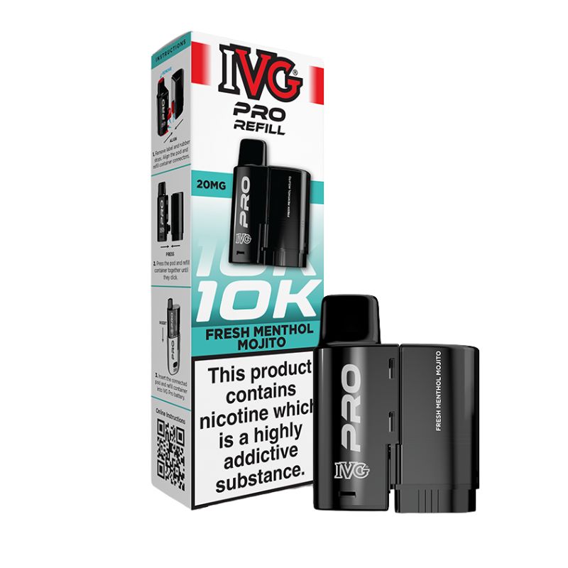 Fresh Menthol Mojito IVG Pro 12 Refill Pack