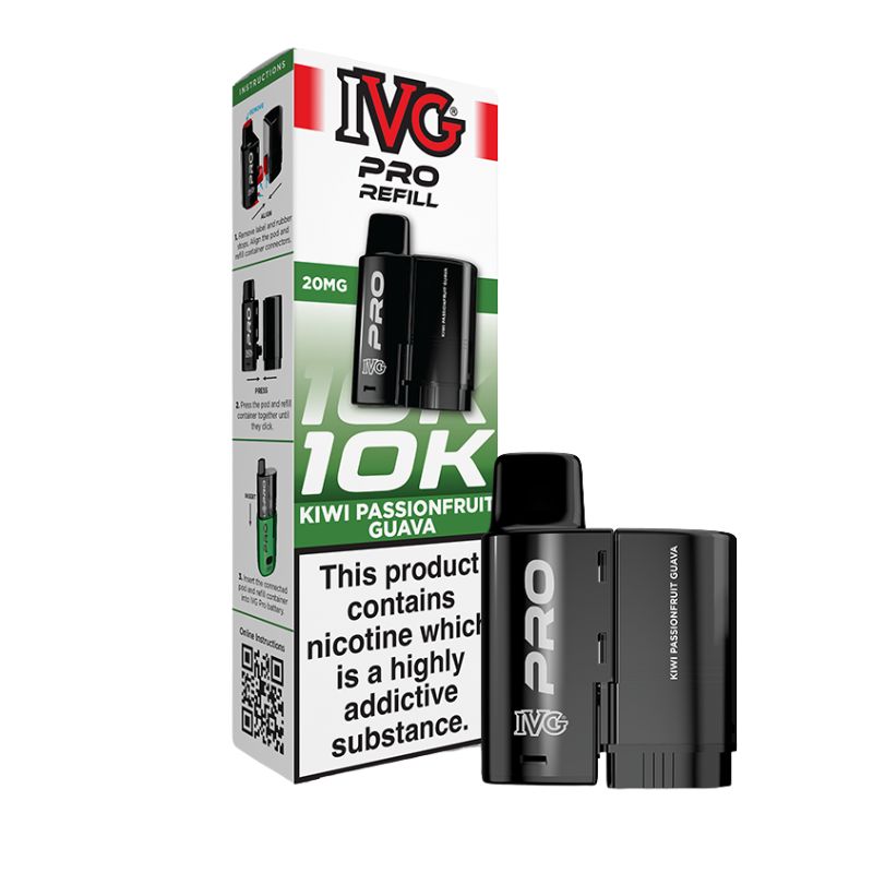 Kiwi Passionfruit Guava IVG Pro 12 Refill Pack