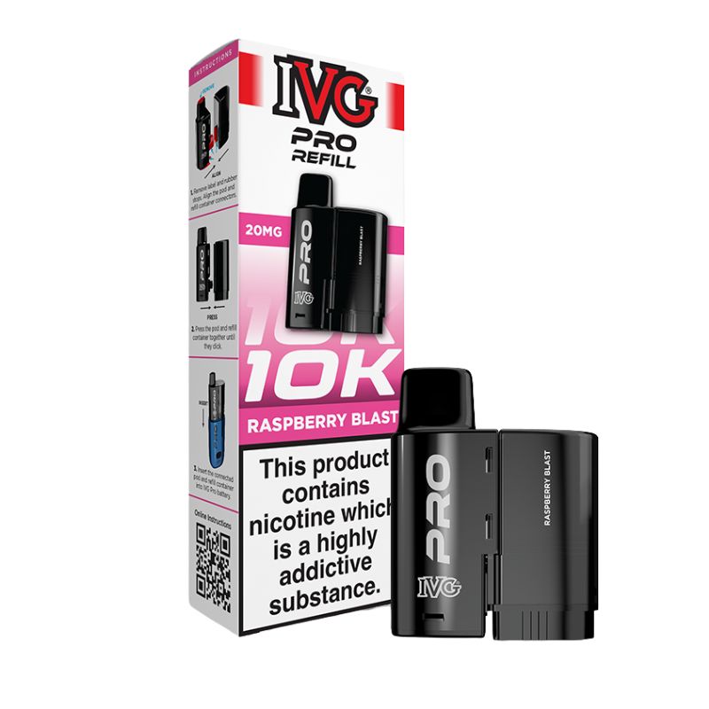 Raspberry Blast IVG Pro 12 Refill Pack