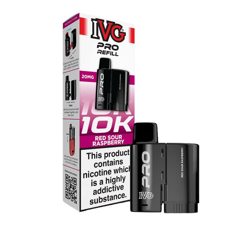Red Sour Raspberry IVG Pro 12 Refill Pack