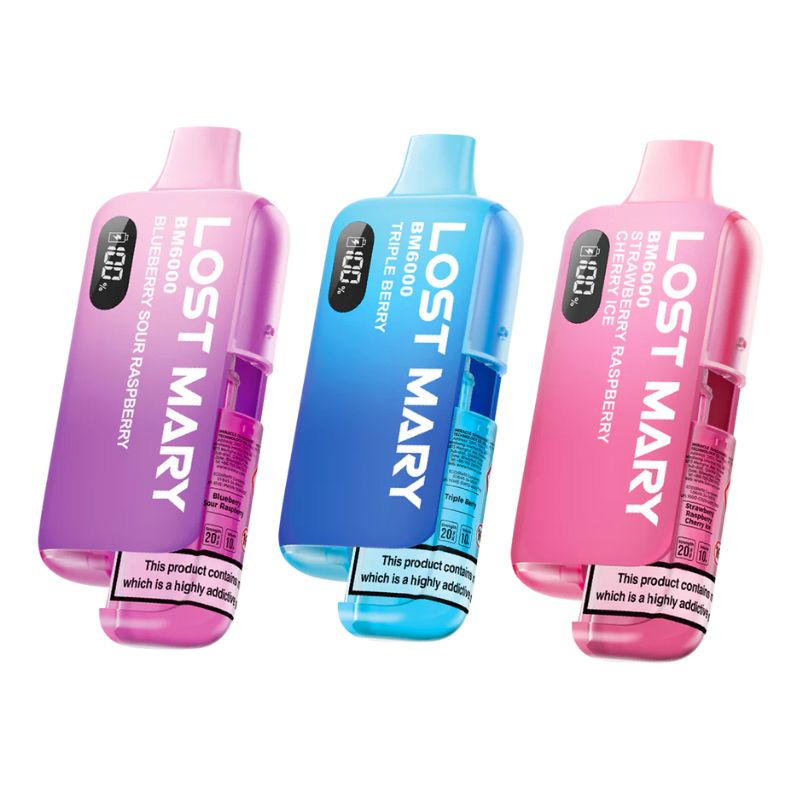 Lost Mary BM6000 Pod Kit 6000 Puffs, Refillable Vape The E-Cig Store Lost Mary BM6000 Pod Kit 6000 Puffs, Refillable Vape The E-Cig Store