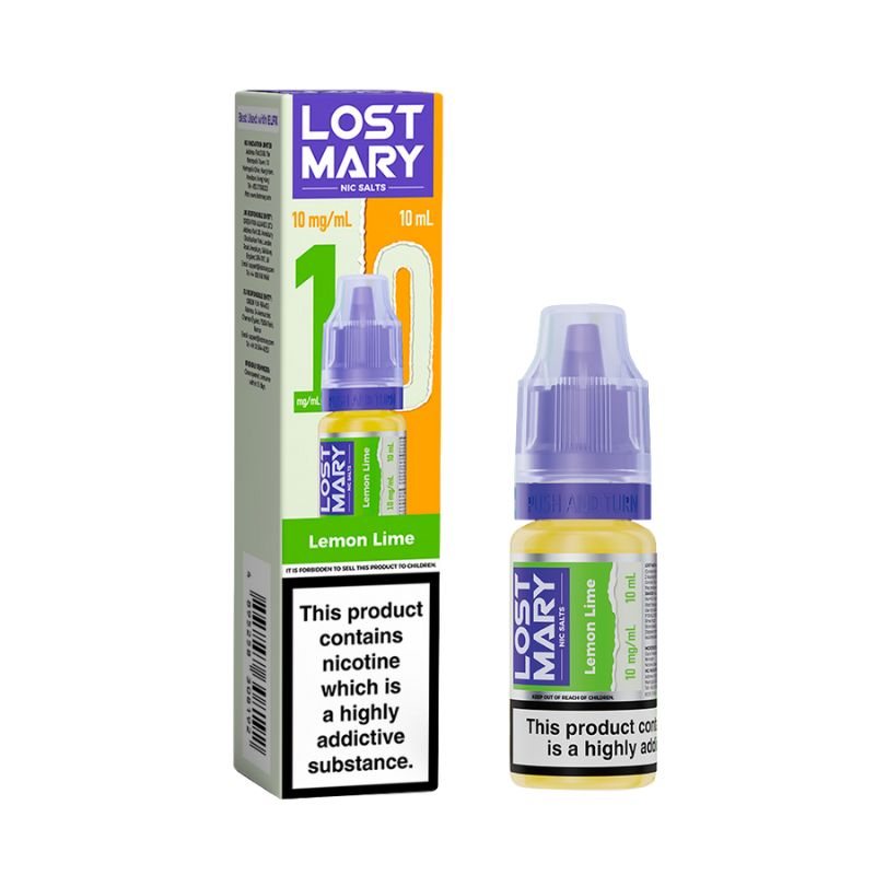 Lemon Lime 10ml Nic Salt by Lost Mary Nic salts