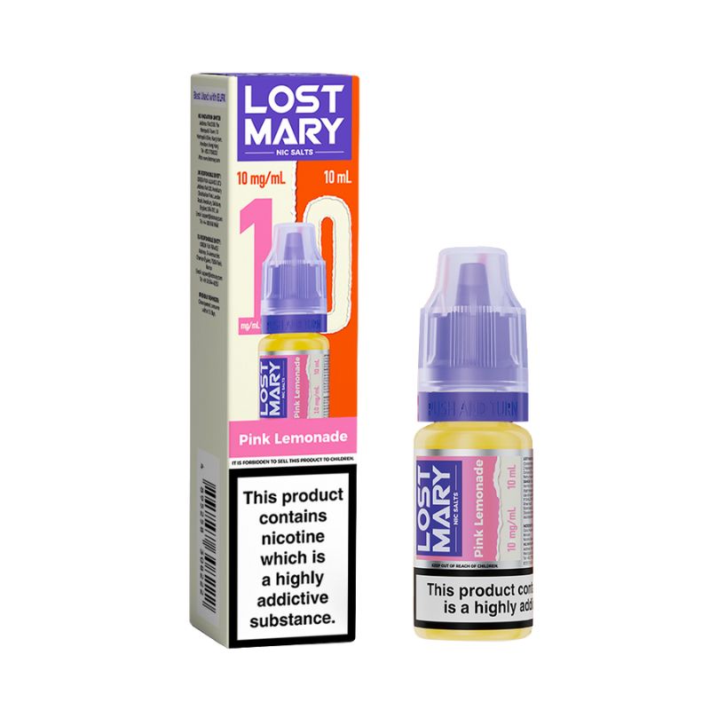 Pink Lemonade 10ml Nic Salt by Lost Mary Nic salts