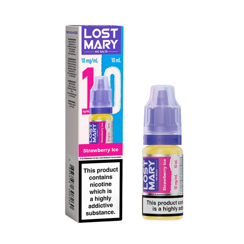 Strawberry Ice 10ml Nic Salt by Lost Mary Nic salts