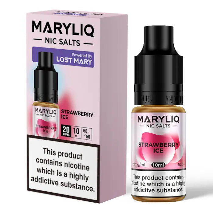 Strawberry Ice Mary Liq - 10ml Nic Salt E-Liquid Lost Mary