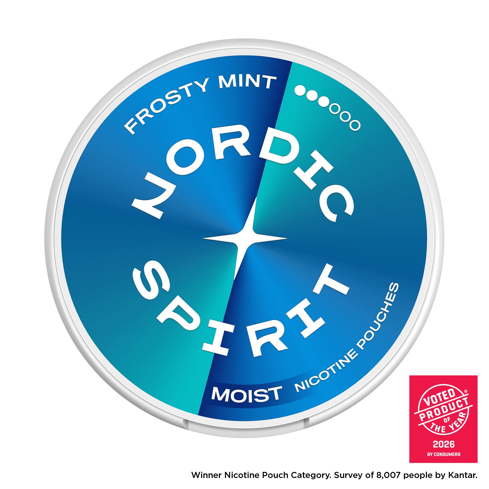 Frosty Mint Nicotine Pouches by Nordic Spirit