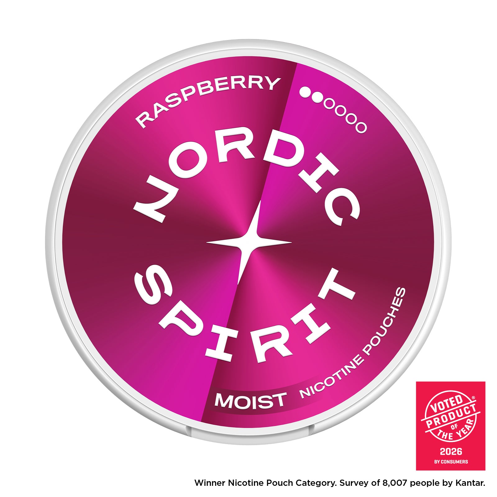 Raspberry Nicotine Pouches by Nordic Spirit