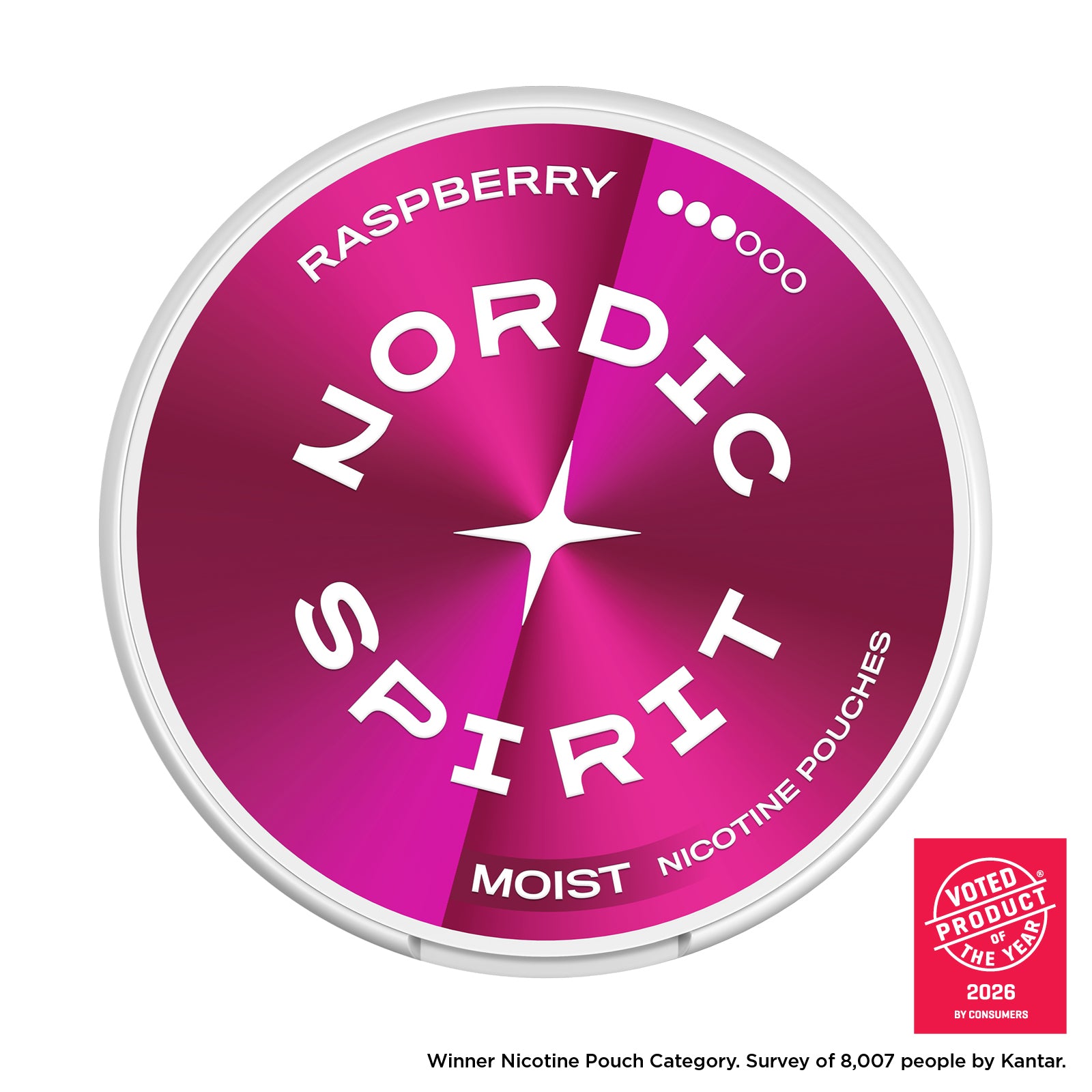 Raspberry Nicotine Pouches by Nordic Spirit