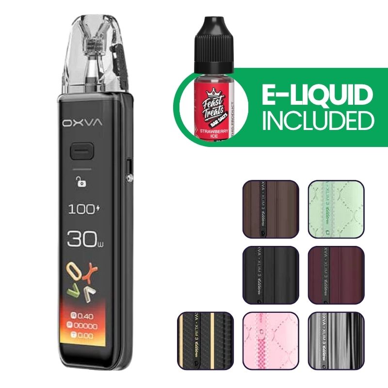 OXVA Xlim 3 Ultra Pod Vape Kit with free e-liquid and colour options