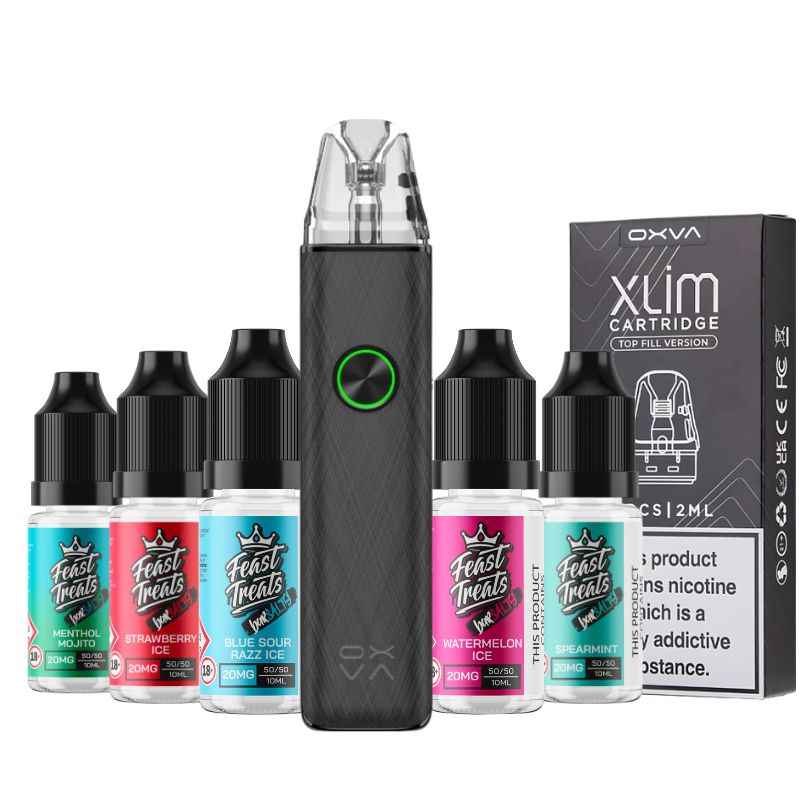 OXVA Xlim 4 Bundle — kit, pods and 5 nic salts