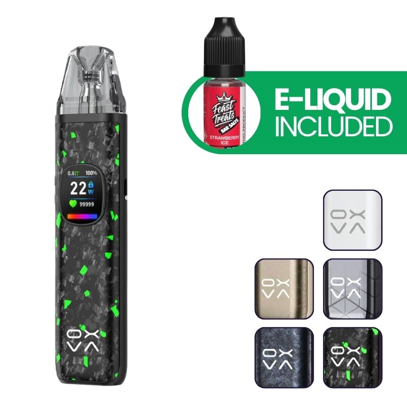 OXVA Xlim Pro 2 DNA Vape Kit with free e-liquid and colour options