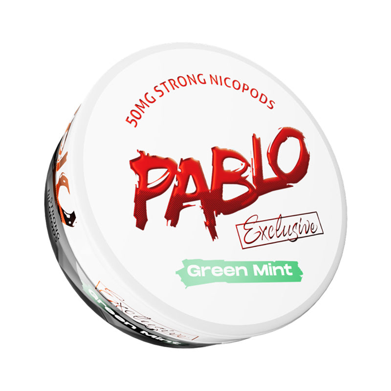 Green Mint 50mg Nicotine Pouches by Pablo