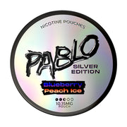 Blueberry Peach Ice Silver Edition 10mg Nicotine Pouches by Pablo