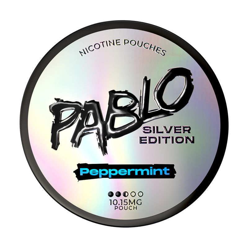 Peppermint Silver Edition 10mg Nicotine Pouches by Pablo