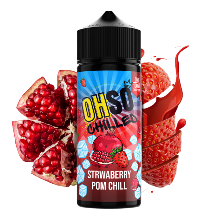 Oh So Chilled Strawberry Pom Chill - 100ml Shortfill E-liquid