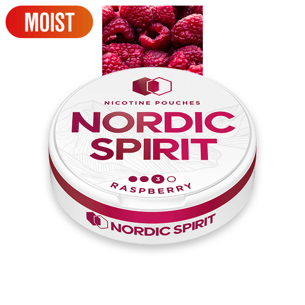 Raspberry Nicotine Pouches by Nordic Spirit