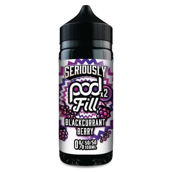 Blackcurrant Berry Shortfill E-Liquid by Seriously Pod Fill x2 100ml