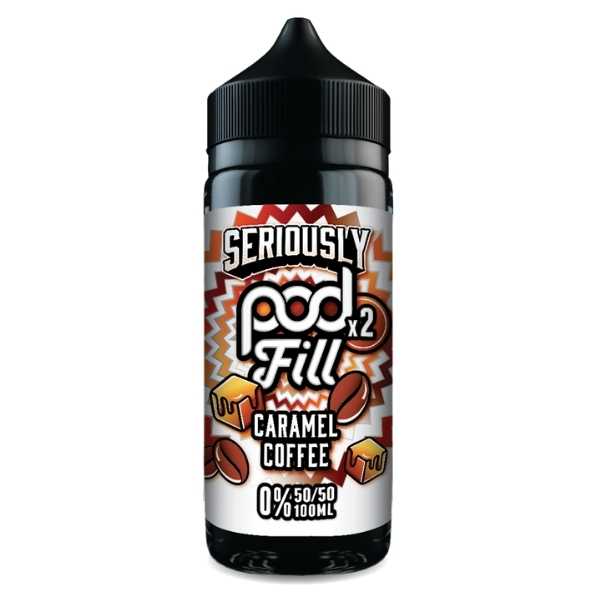 Caramel Coffee Shortfill E-Liquid by Seriously Pod Fill x2 100ml