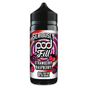 Strawberry Raspberry Shortfill E-Liquid by Seriously Pod Fill 100ml