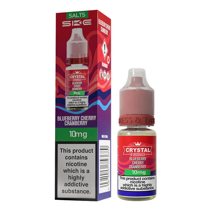 Blueberry Cherry Cranberry 10ml Nic Salt by SKE Crystal Original