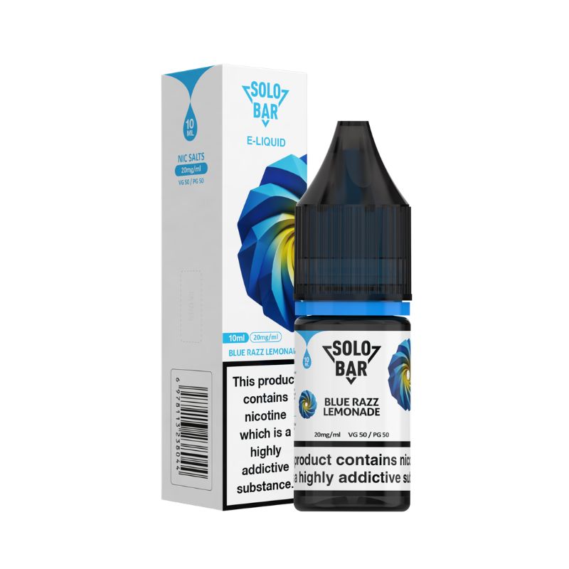 Blue Razz Lemonade Nic Salt E-Liquid by Solo Bar