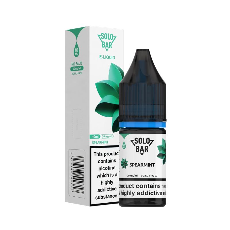 🎁 Spearmint Nic Salt E-Liquid by Solo Bar (100% off)