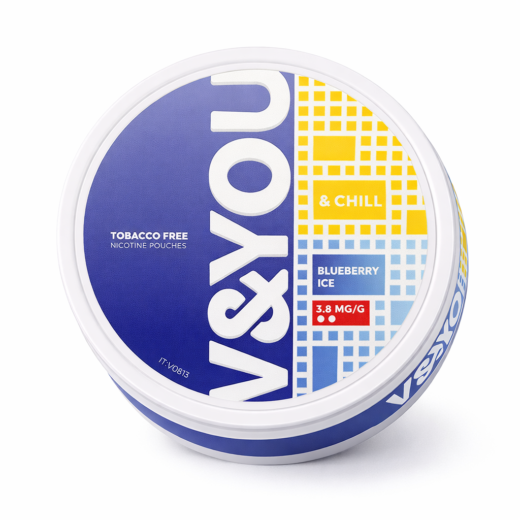 Vesyou tobacco-free nicotine pouch container on a white background