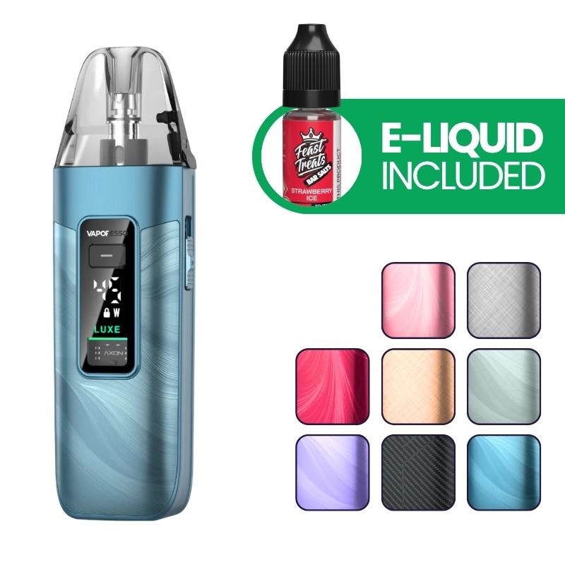 Vaporesso Luxe X3 Pod Vape Kit with free e-liquid and colour options