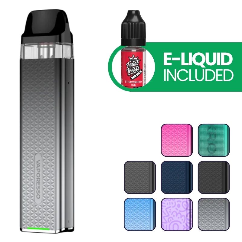 Vaporesso XROS 3 Mini Vape Kit with free e-liquid and colour options