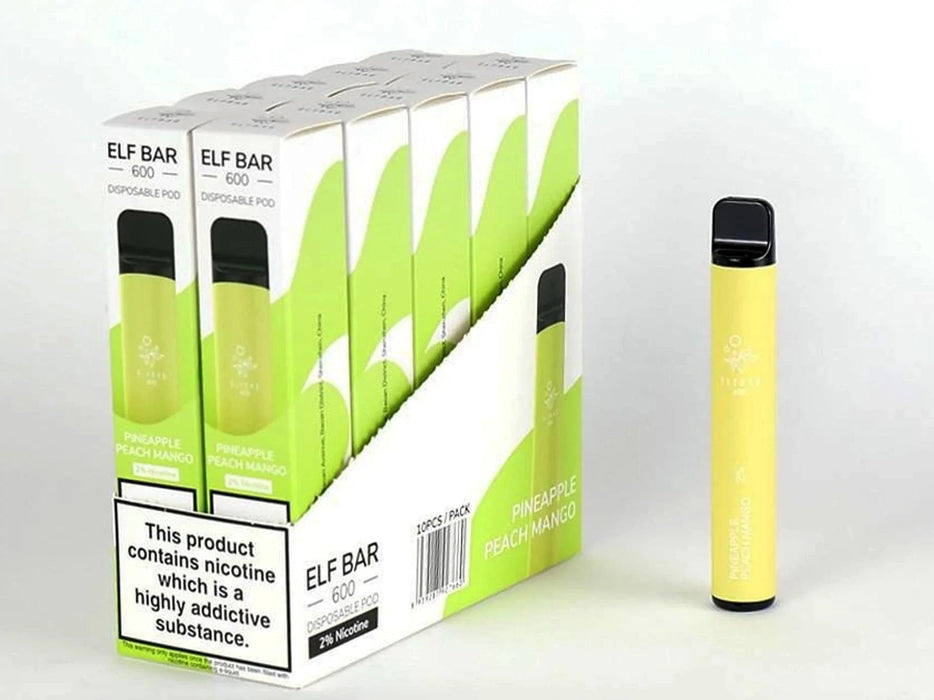 Elf Bar 600 Disposable Vape Kit 10 Multipack | The e-Cig Store
