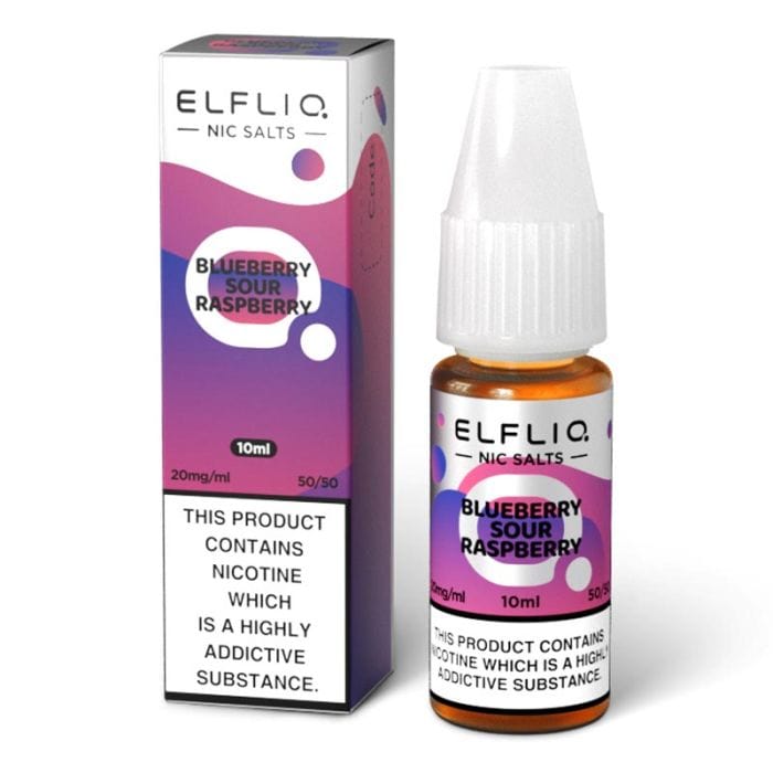 ELFBAR ELFLIQ Blueberry Sour Raspberry 10ml Nic Salt | The e-Cig Store