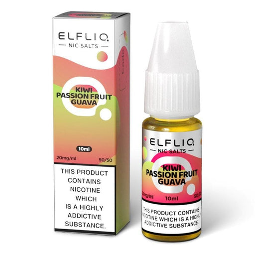 ELFBAR ELFLIQ Kiwi Passion Fruit Guava 10ml Nic Salt | The e-Cig Store
