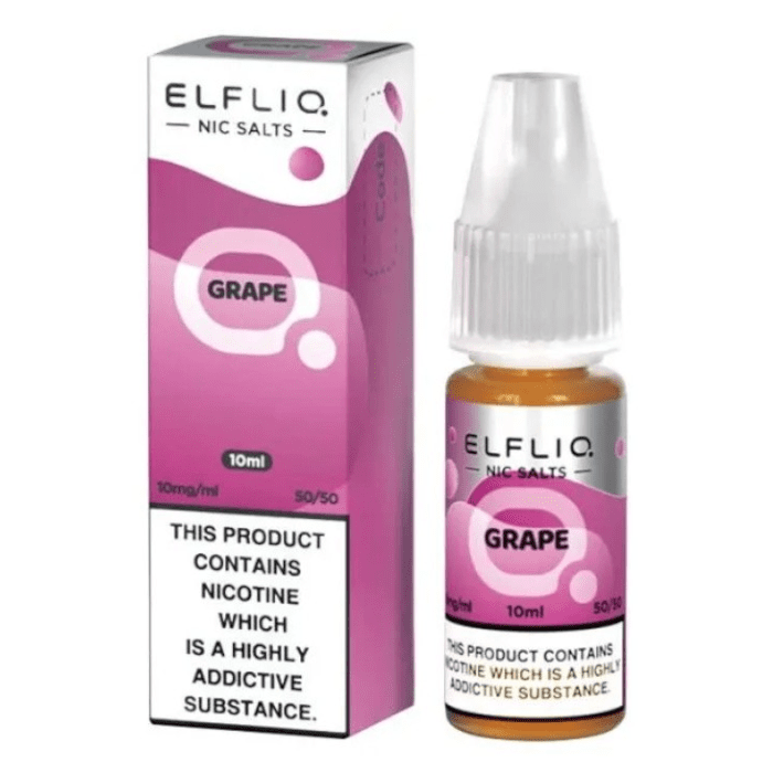 ELFBAR ELFLIQ Grape - 10ml Nic Salt | The e-Cig Store