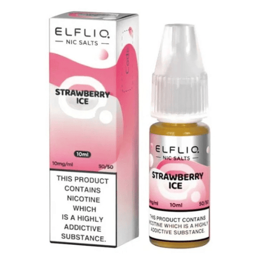 ELF BAR ELFLIQ Strawberry Ice  - 10ml Nic Salt | The e-Cig Store