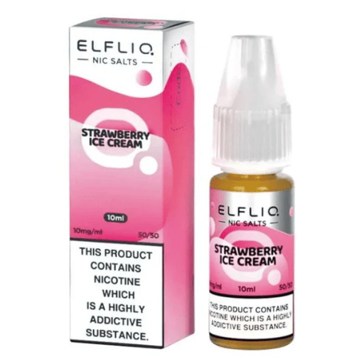 ELF BAR ELFLIQ Strawberry Ice Cream - 10ml Nic Salt | The e-Cig Store