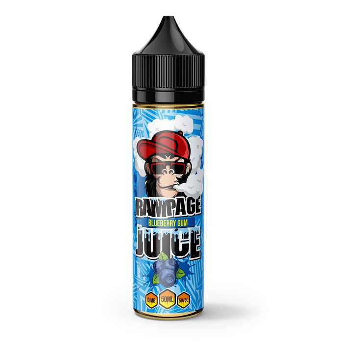 Blueberry Gum 50ml Shortfill E-Liquid By Rampage Juice | The e-Cig Store